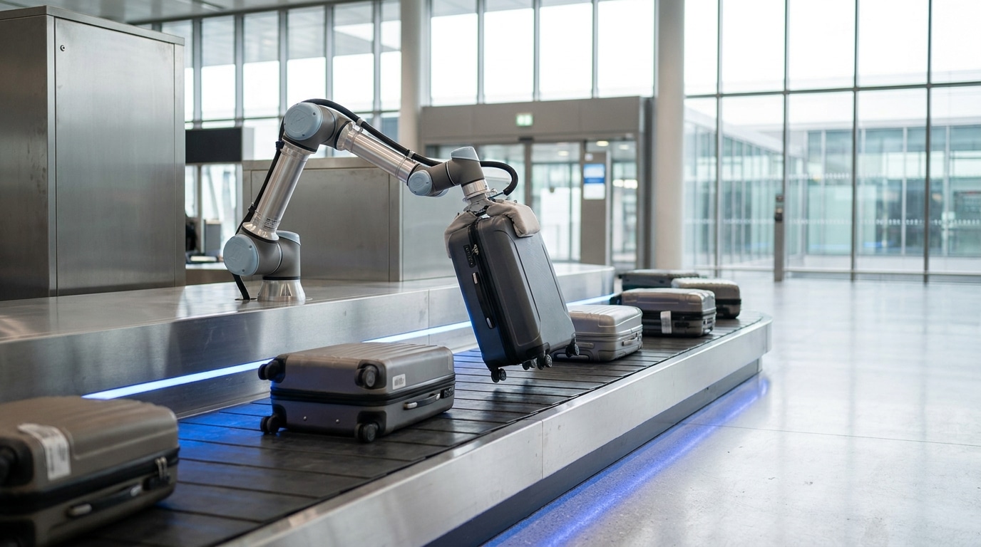 Système automatisé de gestion des bagages dans un aéroport moderne