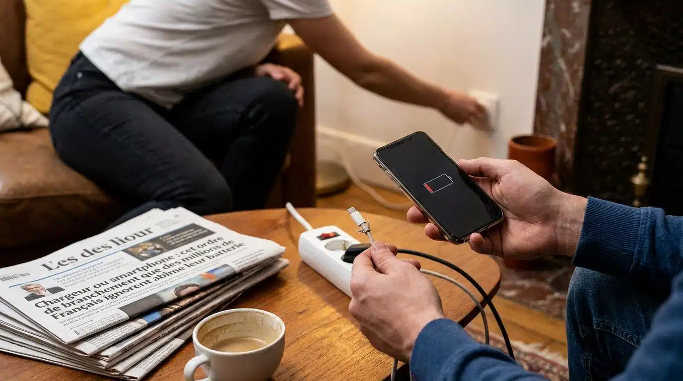 Chargeur ou smartphone : cet ordre de branchement que des millions de Français ignorent abîme leur batterie