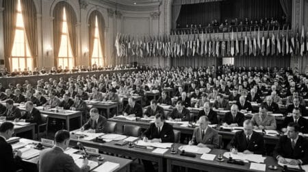 Conférence de San Francisco en 1945 pour la signature de la Charte des Nations unies