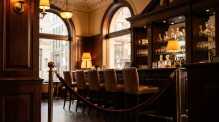 Bar luxueux d'un hôtel cinq étoiles à Boston