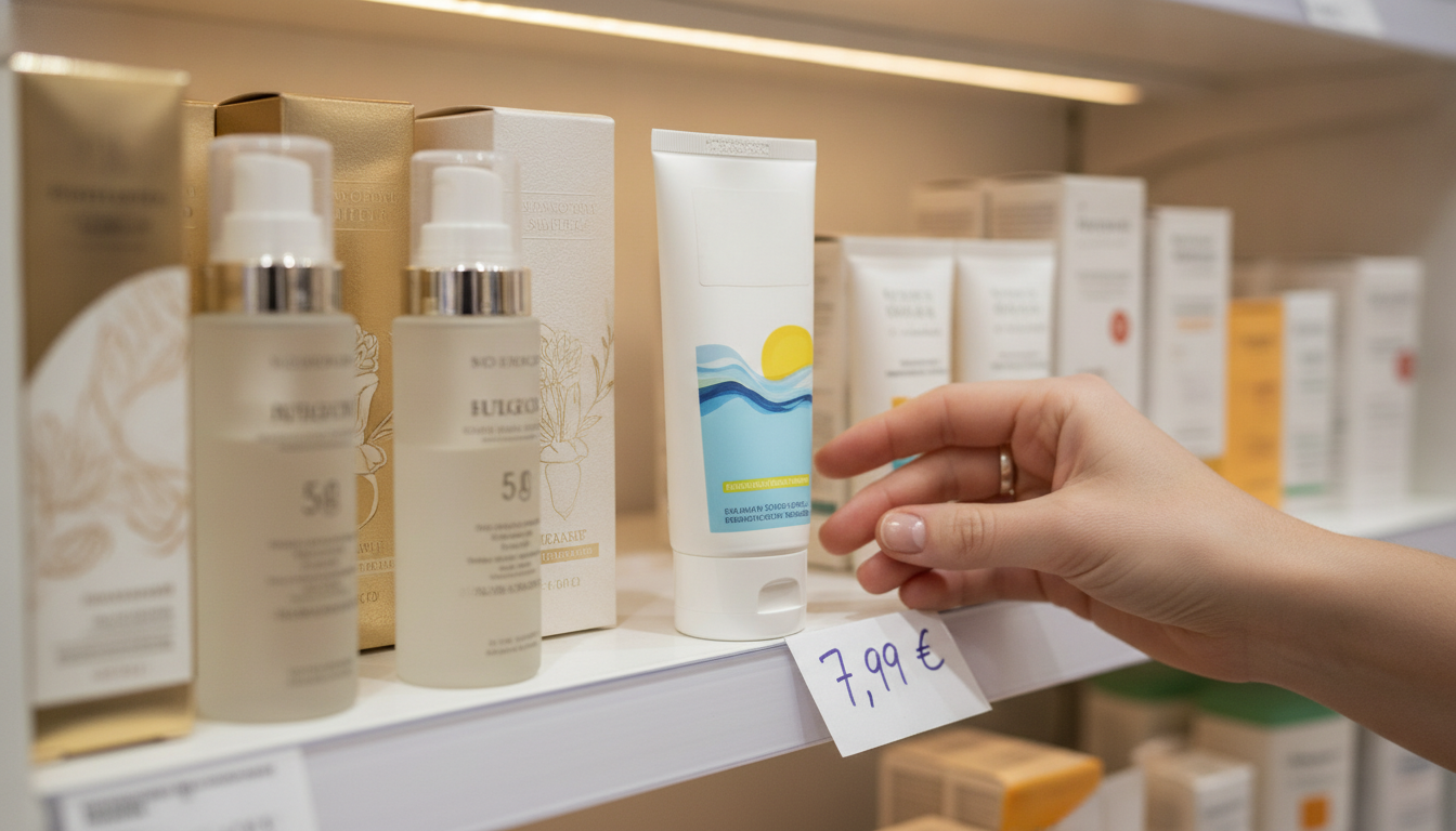 Rayon crèmes solaires supermarché et pharmacie comparés