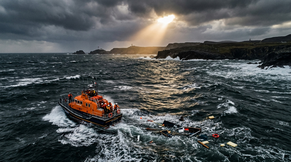 Débris flottant dans l'Atlantique après un crash aérien