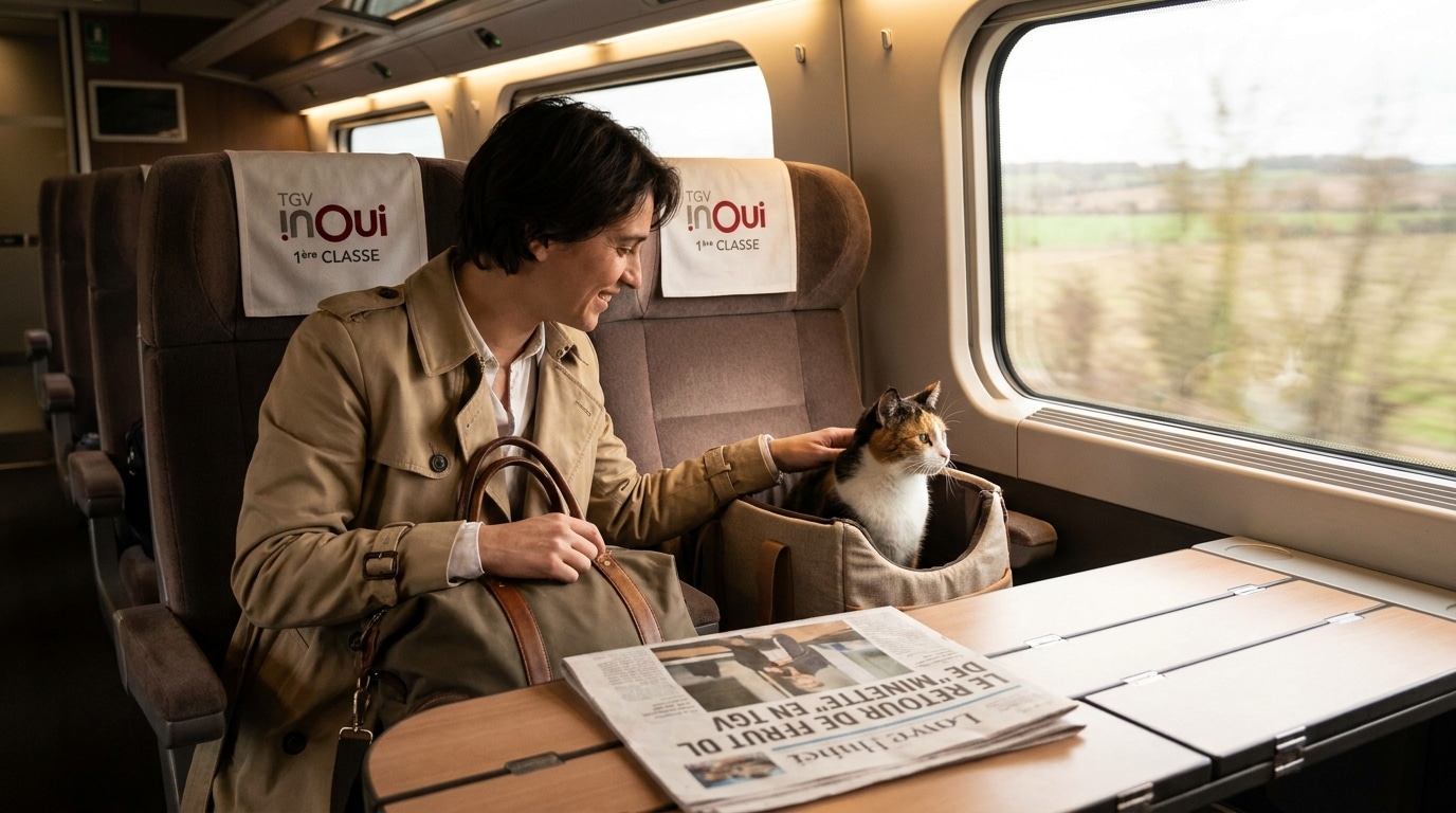 Disparue en Bretagne, cette chatte est retrouvée à 500 km… et rentre en TGV première classe