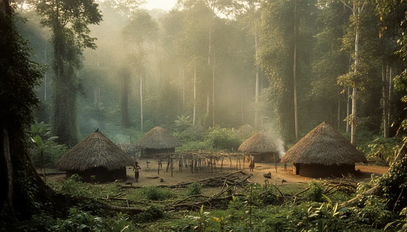 Forêt tropicale en République démocratique du Congo en 1976