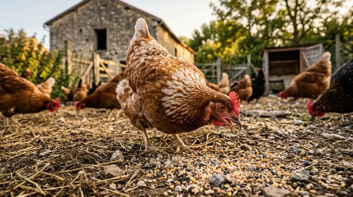 Editorial press photograph illustrating: Pourquoi les poules ont-elles des dents sur leur bec — alor