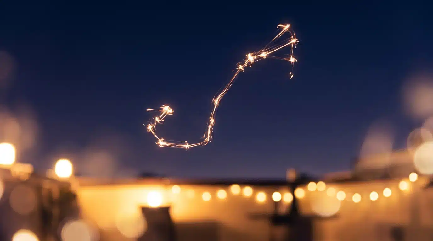 Constellation du Scorpion dans un ciel d'été indigo
