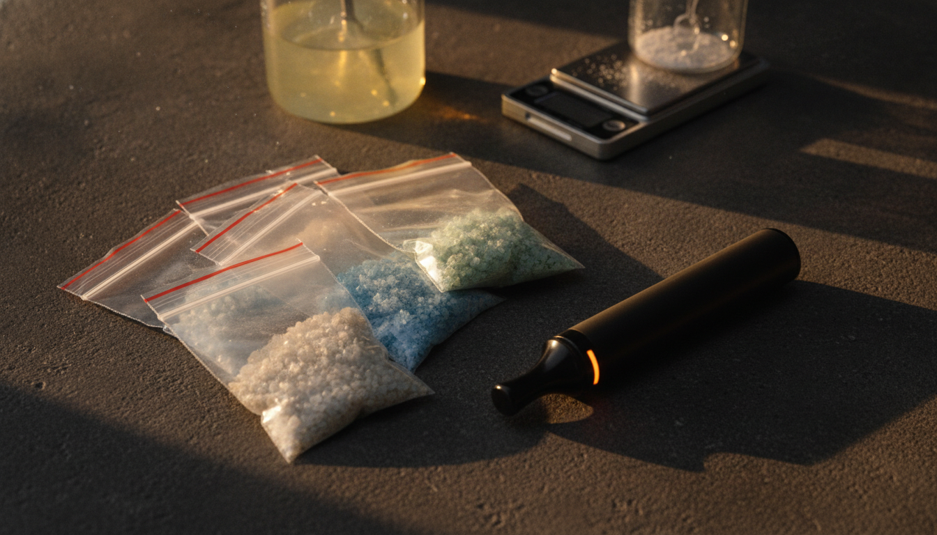 Poudre de cannabinoïdes de synthèse et cigarette électronique
