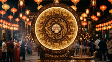 Femme méditant dans une ambiance mystique aux chandelles pour l'horoscope chinois du 2 juin 2026