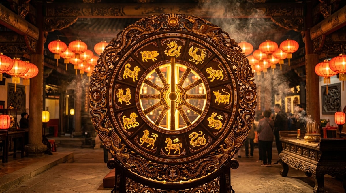 Femme méditant dans une ambiance mystique dorée pour l'horoscope chinois du 11 juin 2026