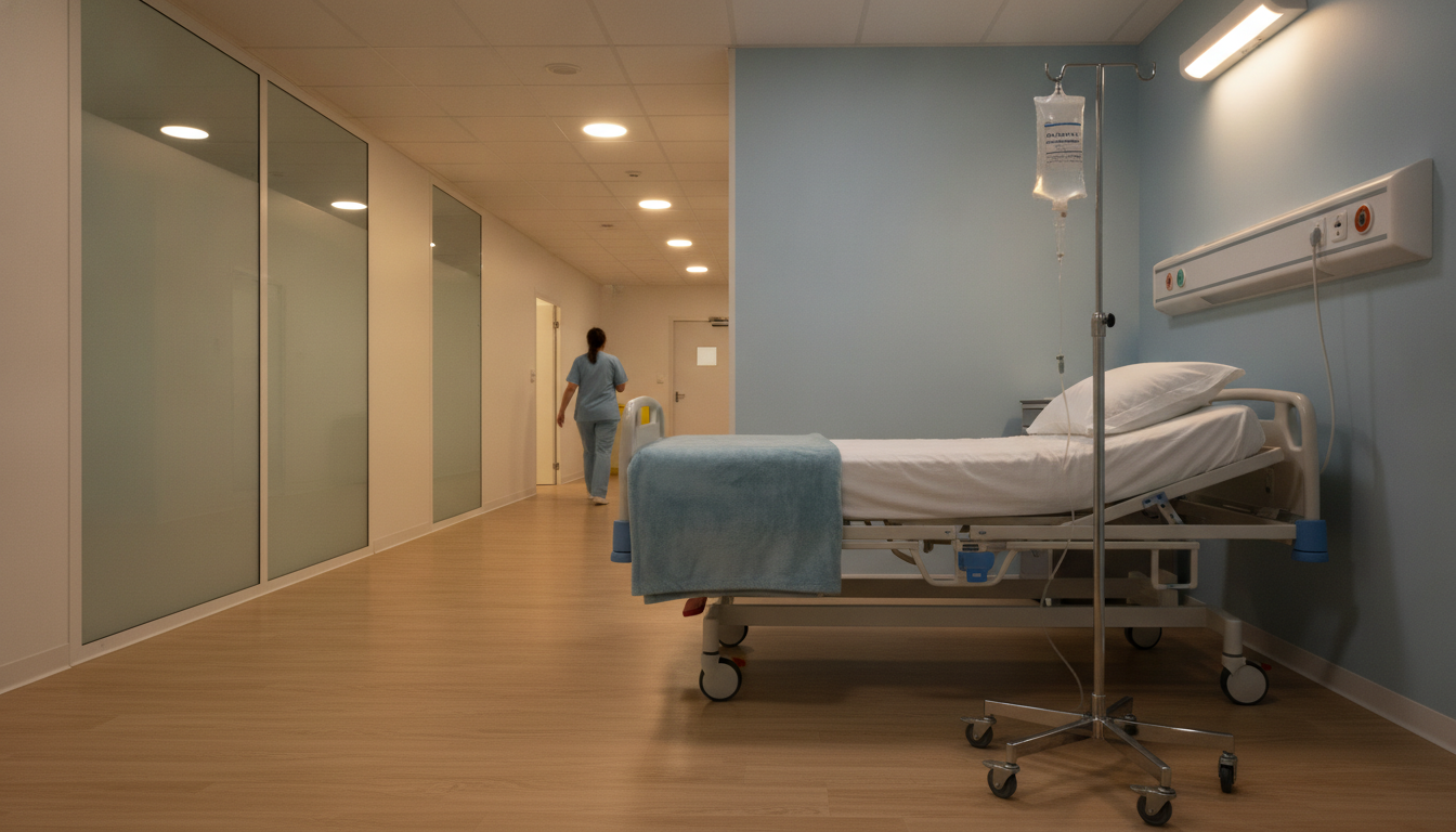 Chambre d'hôpital avec perfusion pour traitement de fertilité