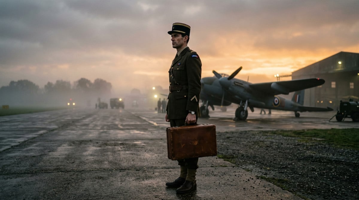 Général de Gaulle arrivant à Londres en juin 1940