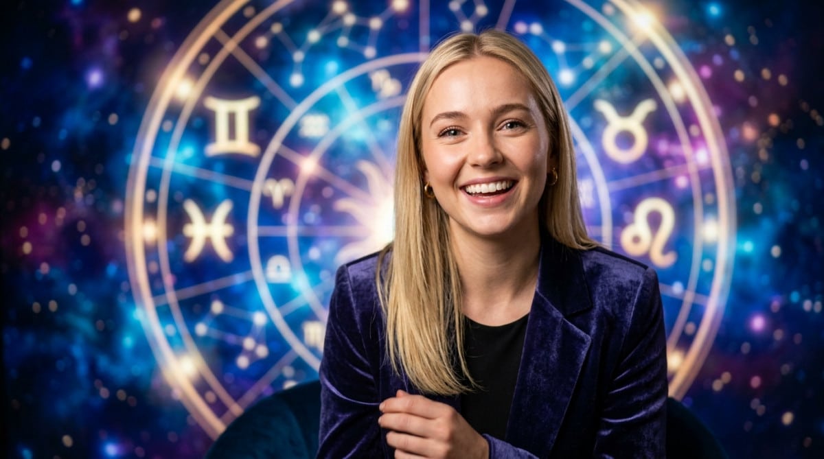Homme contemplant un ciel étoilé avec émerveillement dans une atmosphère cosmique chaleureuse pour l'horoscope du vendredi 12 juin 2026