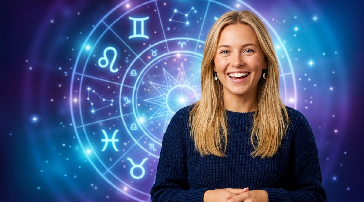 Homme émerveillé contemplant un alignement de planètes lumineux dans une ambiance mystique pour l'horoscope du jour