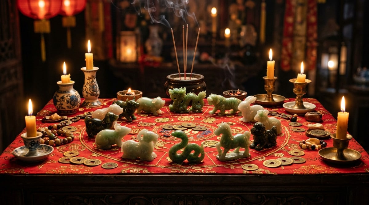 Homme tenant une sphère lumineuse dans une ambiance mystique pour l'horoscope chinois du jour