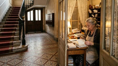 Loge de concierge parisienne dans les années 1940