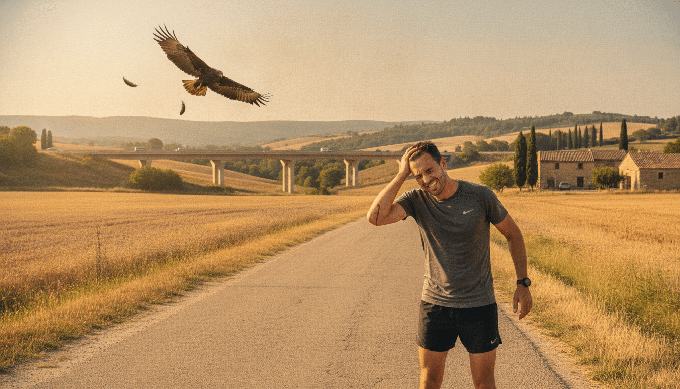 Un joggeur blessé au crâne par un rapace