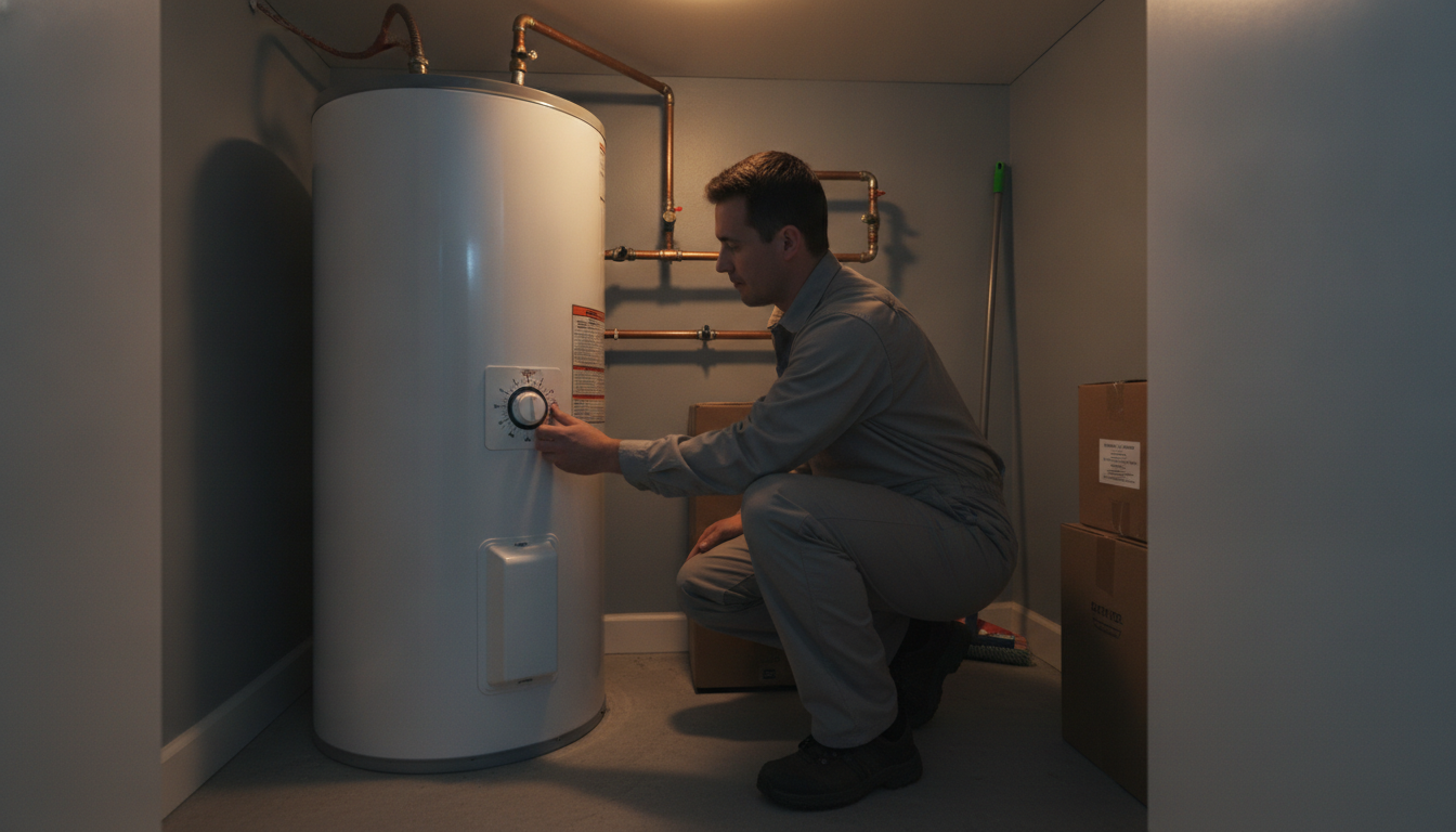 Réglage du thermostat d'un ballon d'eau chaude