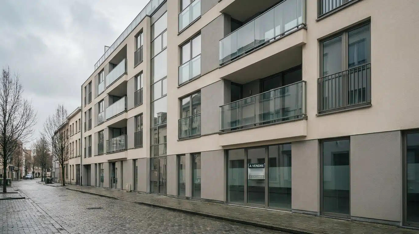 Façade d'un immeuble résidentiel moderne au Luxembourg