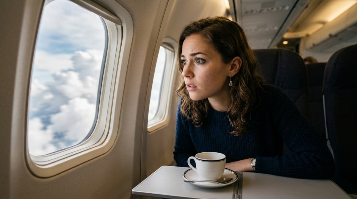 Passager surpris par le mouvement invisible en avion