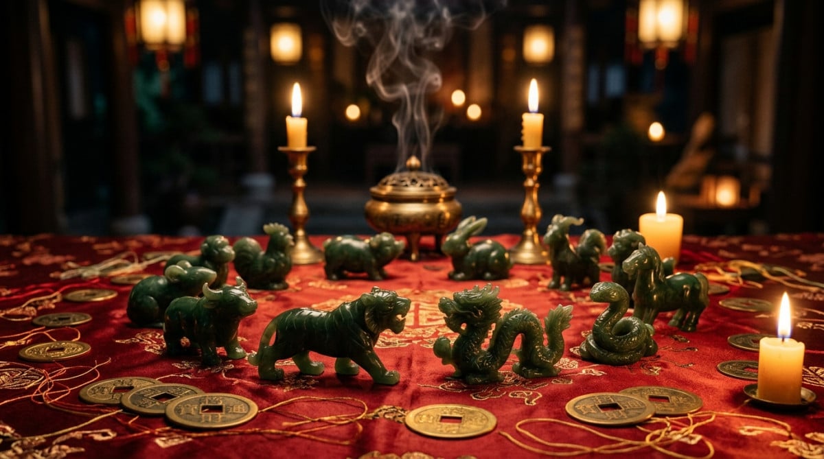 Personne tenant une flamme dorée symbolisant l'énergie Feu-Yin de l'horoscope chinois du jour