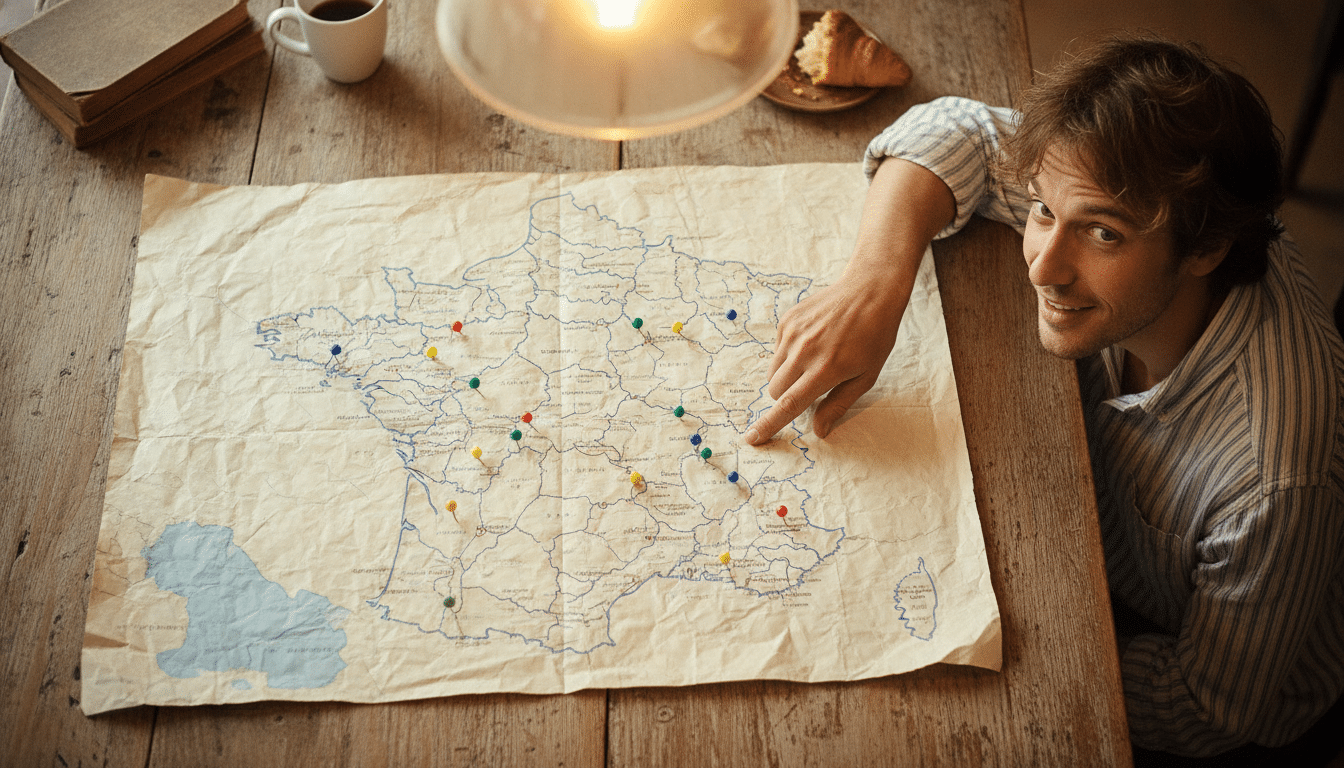 Carte de France illustrant les régions à bises