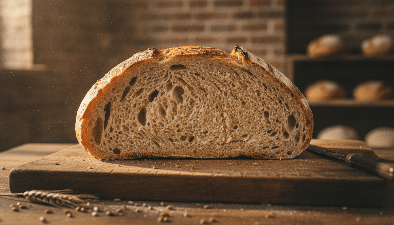Mie de pain artisanal alvéolée comparée à une mie écrasée