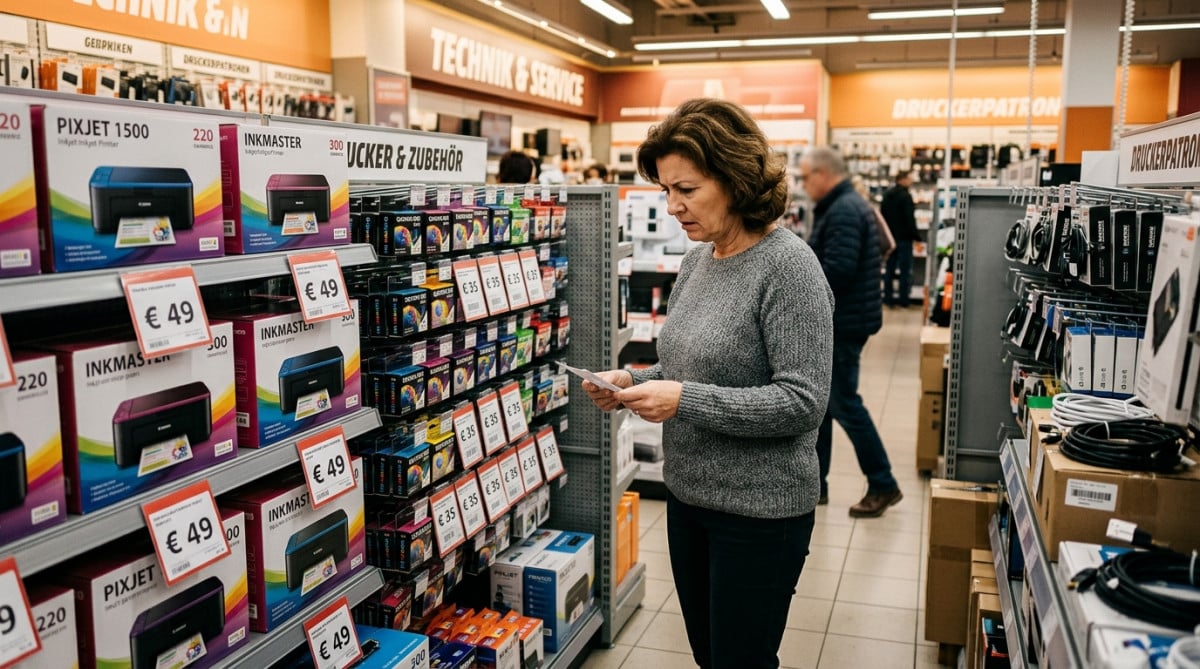 Rayon imprimantes et cartouches d'encre en magasin