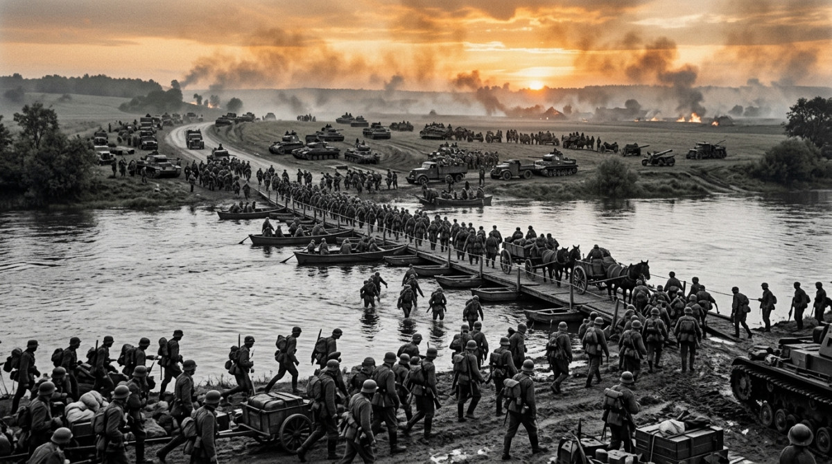 Reconstitution de l'opération Barbarossa le 22 juin 1941