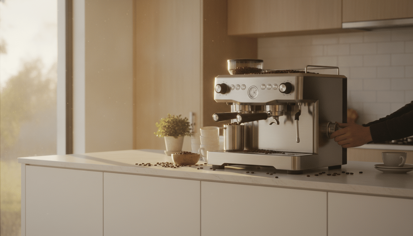 Machine à espresso avec réglage de mouture