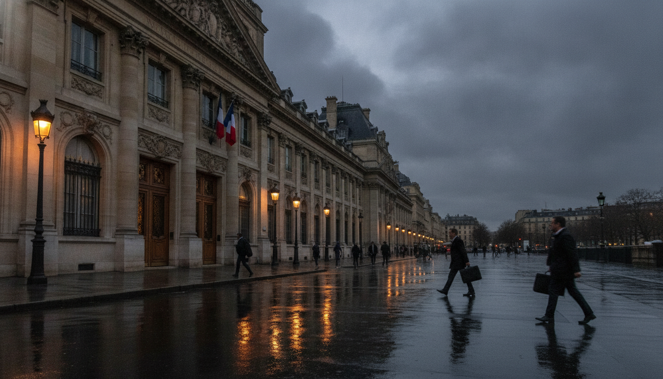 Entrée du ministère de la Santé à Paris
