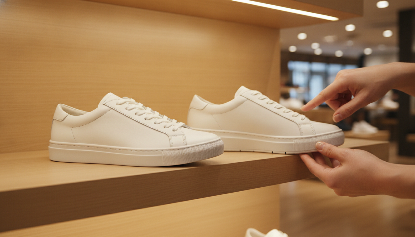 Comparaison de deux paires de baskets de qualité différente