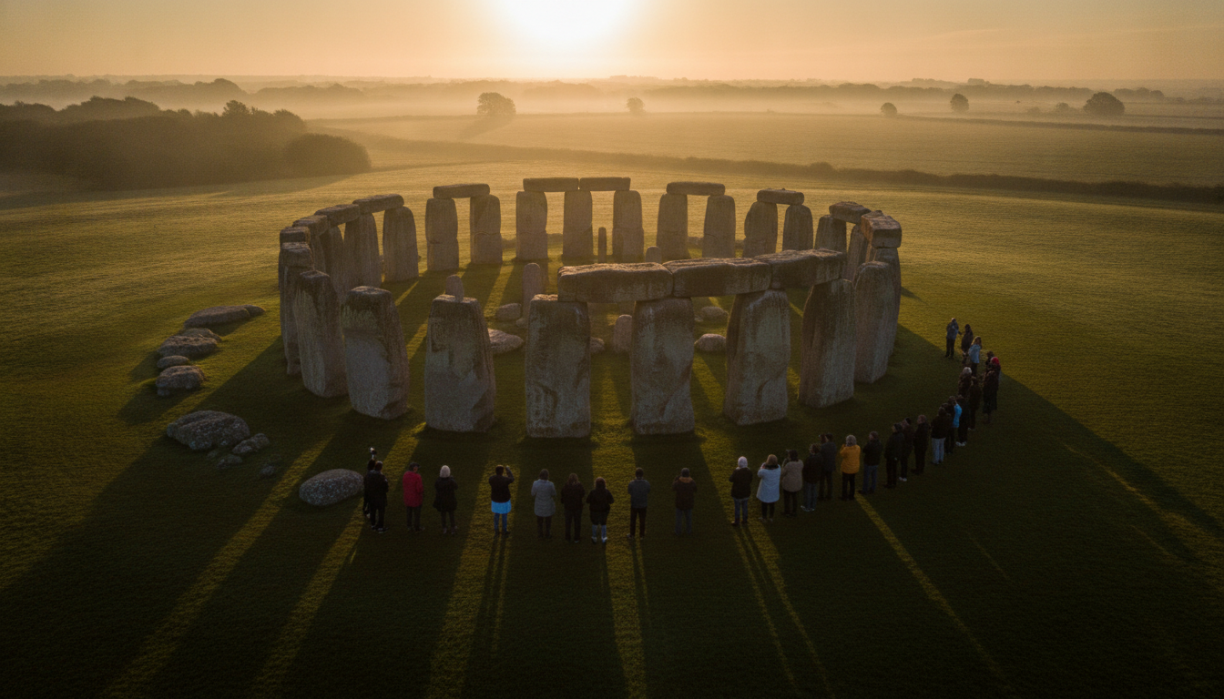 Lever de soleil du solstice d'été à Stonehenge