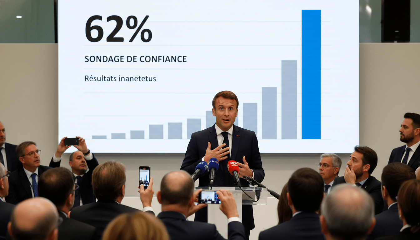 Sondage de confiance : ce chiffre que personne n'attendait pour Macron