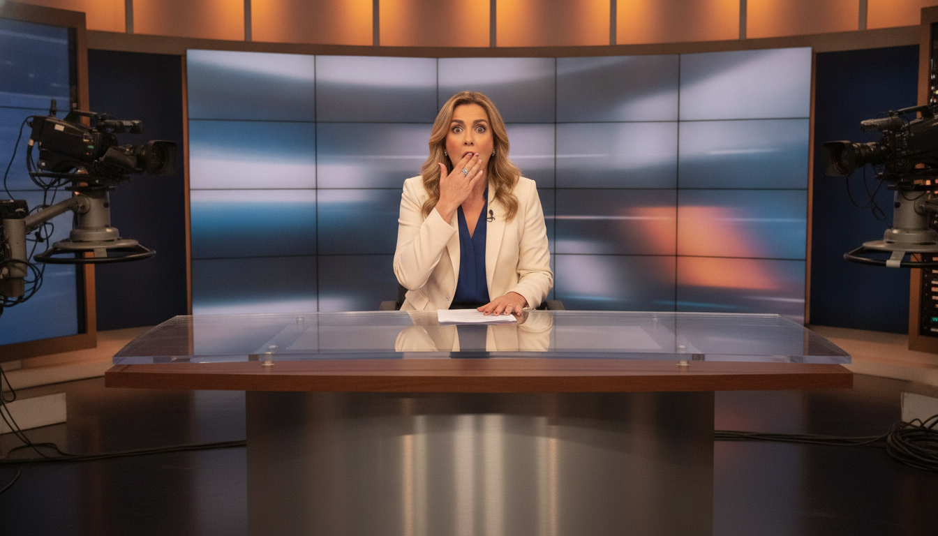 Présentatrice télé argentine choquée en plateau