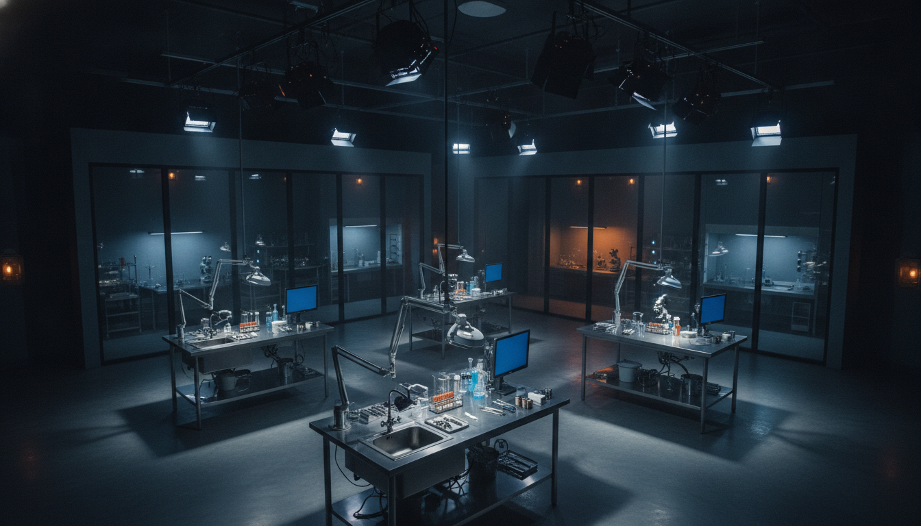 Le laboratoire médico-légal de la série NCIS, décor emblématique du personnage Ducky
