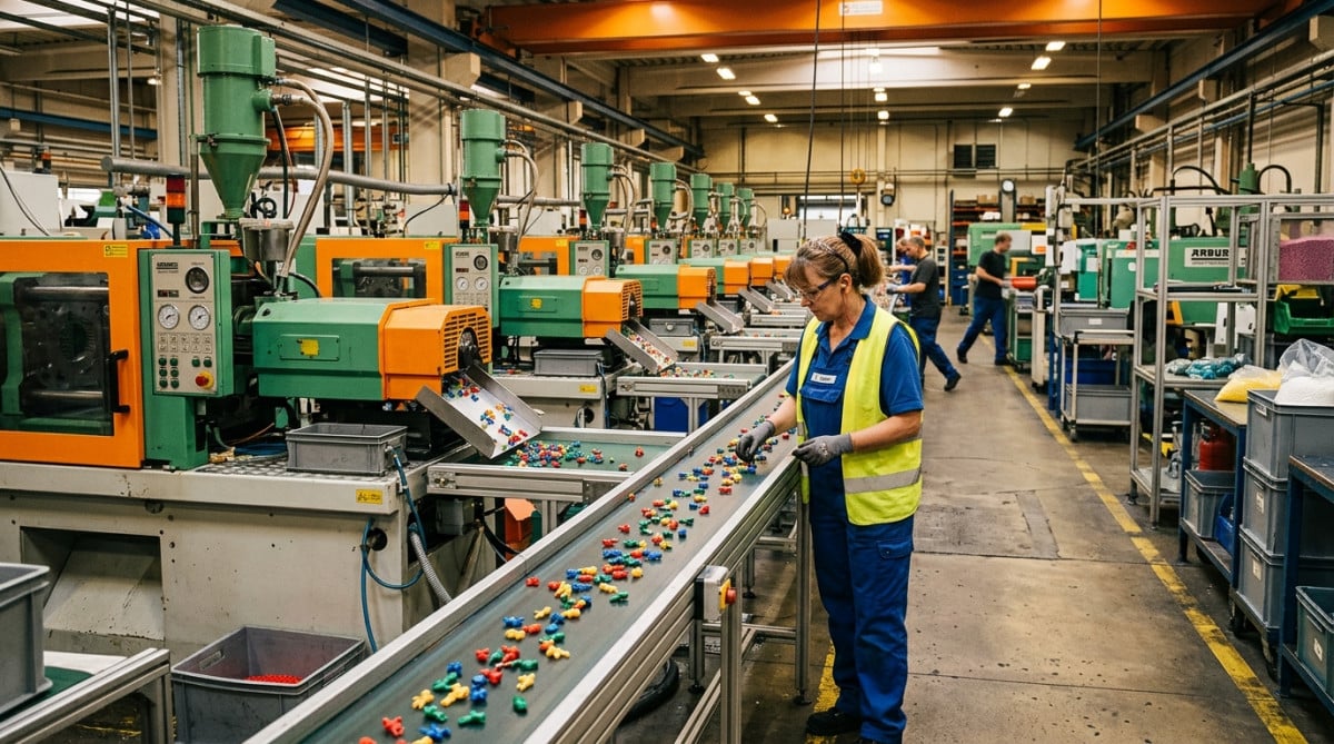 Usine allemande de fabrication de jouets Playmobil