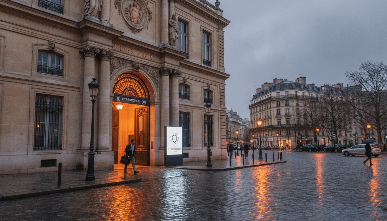 Façade d'un bâtiment officiel lié aux signalements en ligne