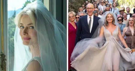 À 61 ans, Paulina Porizkova se marie et sa robe fait sensation sur les réseaux
