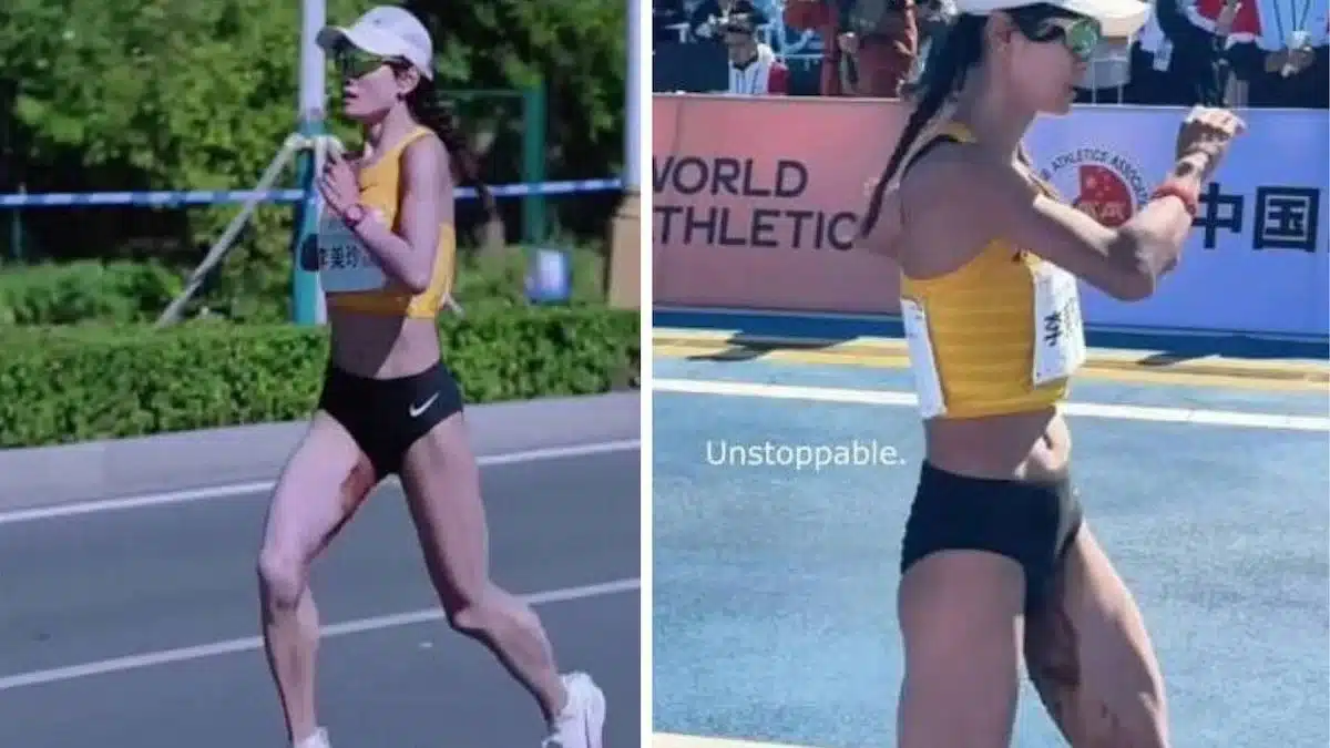 À 8 km de l'arrivée, ses règles se déclenchent en pleine course : elle finit le marathon les jambes en sang