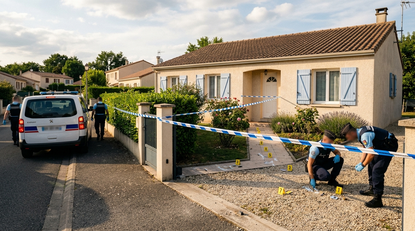 Maison sécurisée par la police après la découverte