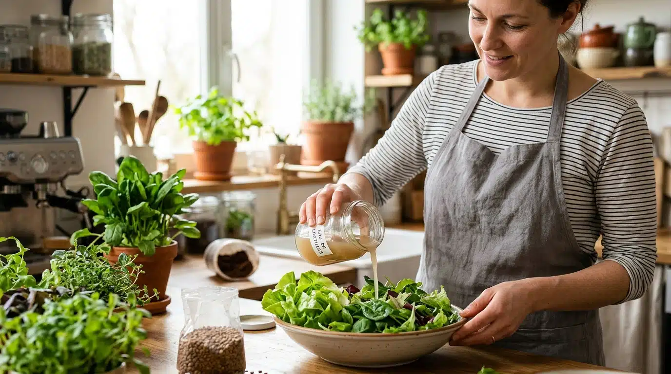 Adieu marc de café : cette eau de trempage de lentilles fait mieux sur vos salades et épinards