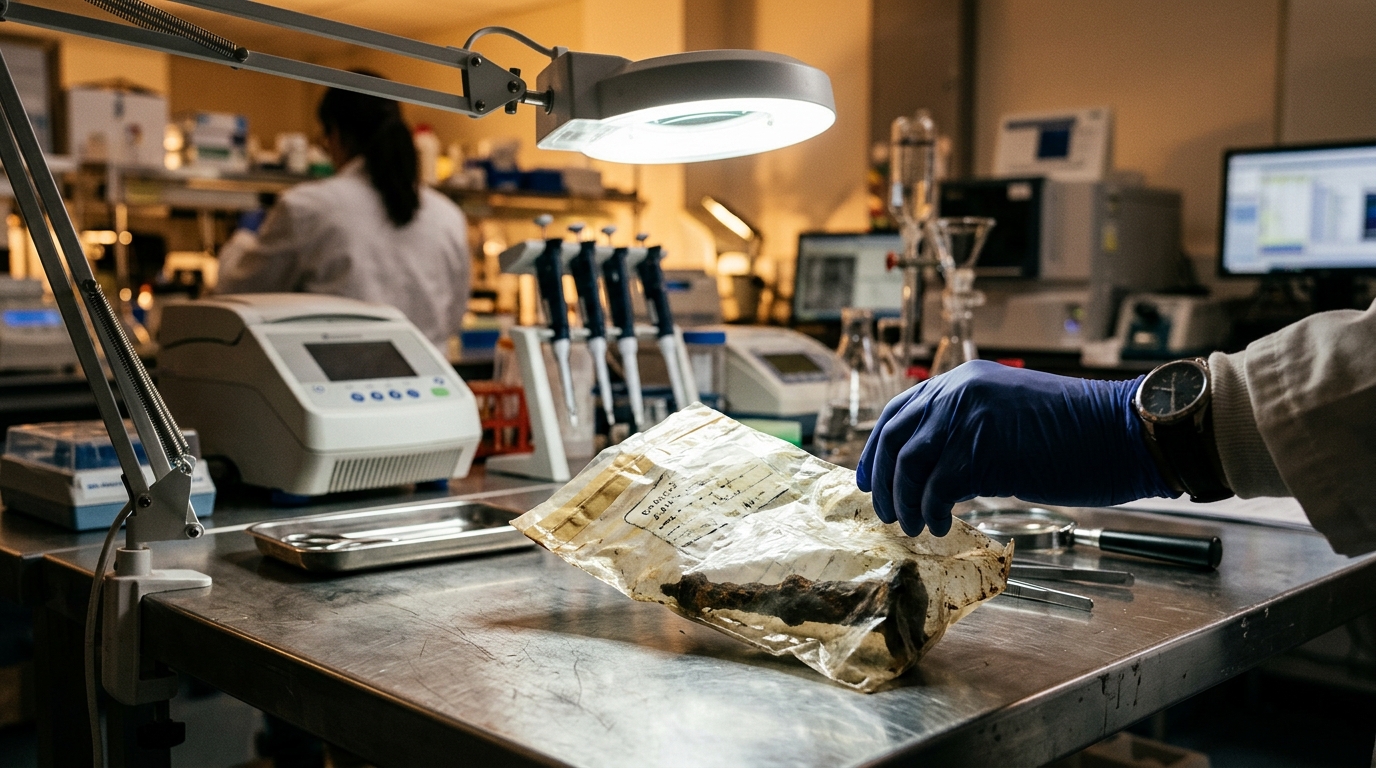 Analyse ADN moderne d'anciennes preuves scellées