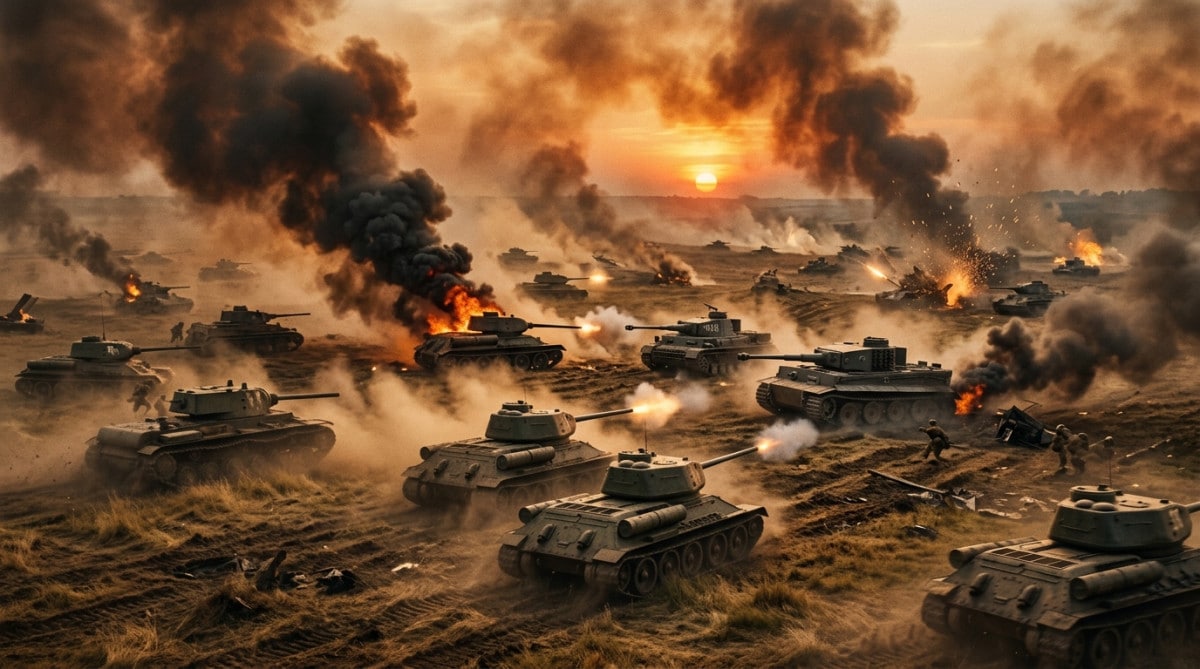 Bataille de chars sur le front de l'Est en 1943