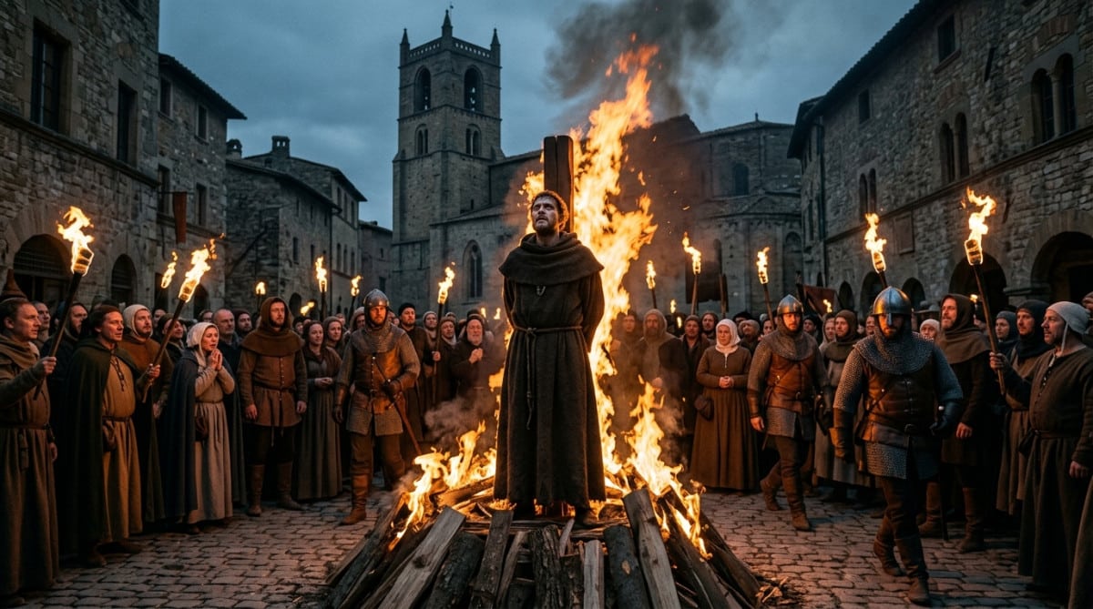 Bûcher médiéval de Jan Hus à Constance en 1415