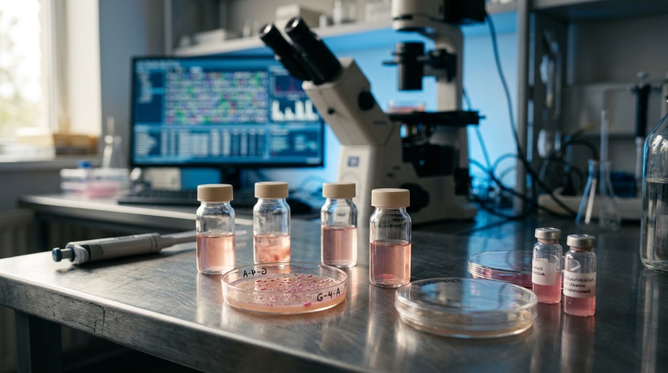 Échantillons biologiques en laboratoire de recherche