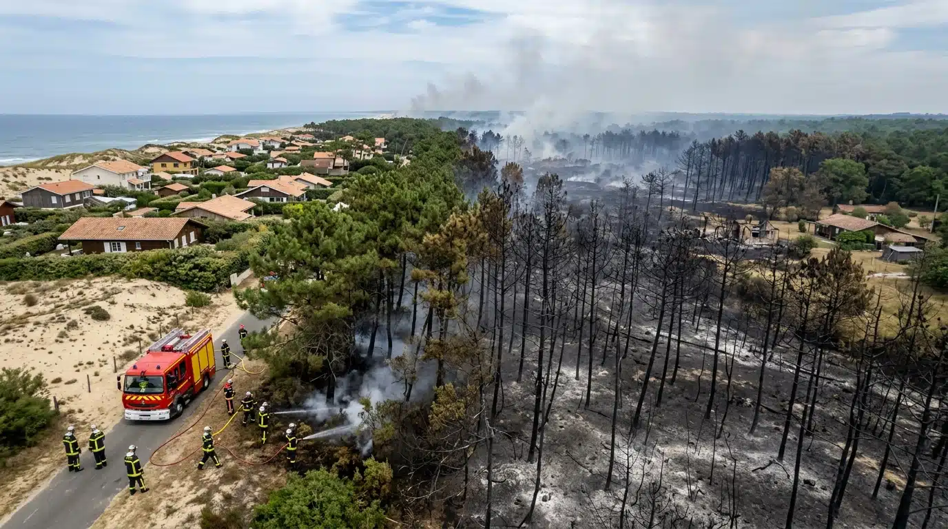 Cap-Ferret protégé, Le Porge sacrifié : « des pompiers qui défendaient nos maisons ont dû repartir »