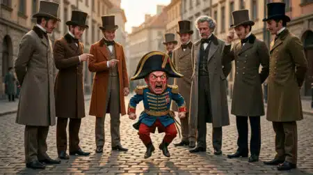 Caricature britannique de propagande contre Napoléon miniature