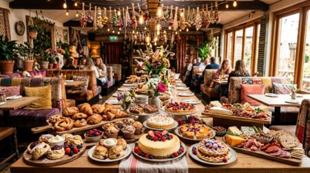 Buffet de brunch XXL avec desserts et plats variés