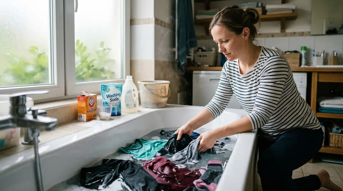 Ce simple bain avant la machine a sauvé mes vêtements de sport que je voulais tous jeter