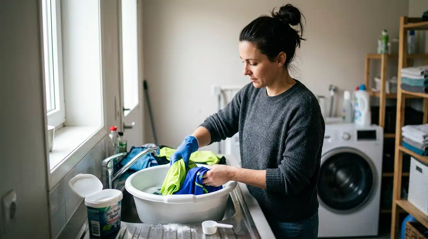 Ce simple bain avant la machine a sauvé mes vêtements de sport que je voulais tous jeter